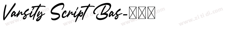 Varsity Script Bas字体转换